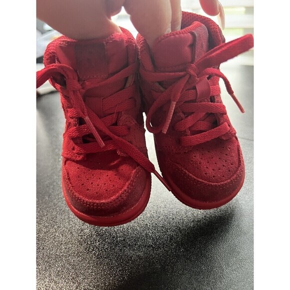 Nike Air Jordan 1 I Retro High OG Baby 4c Gym Red  October 705304-603 Chicago - Picture 4 of 6